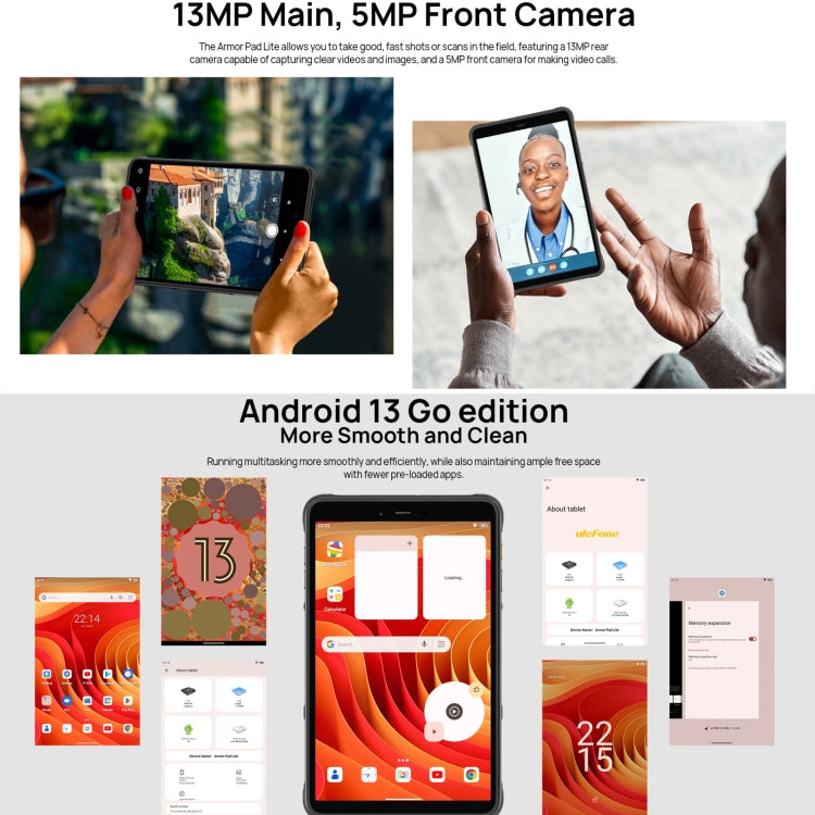 Ulefone Armor Pad Lite Tablet 3GB+32GB 8.0in Resistente by Ulefone