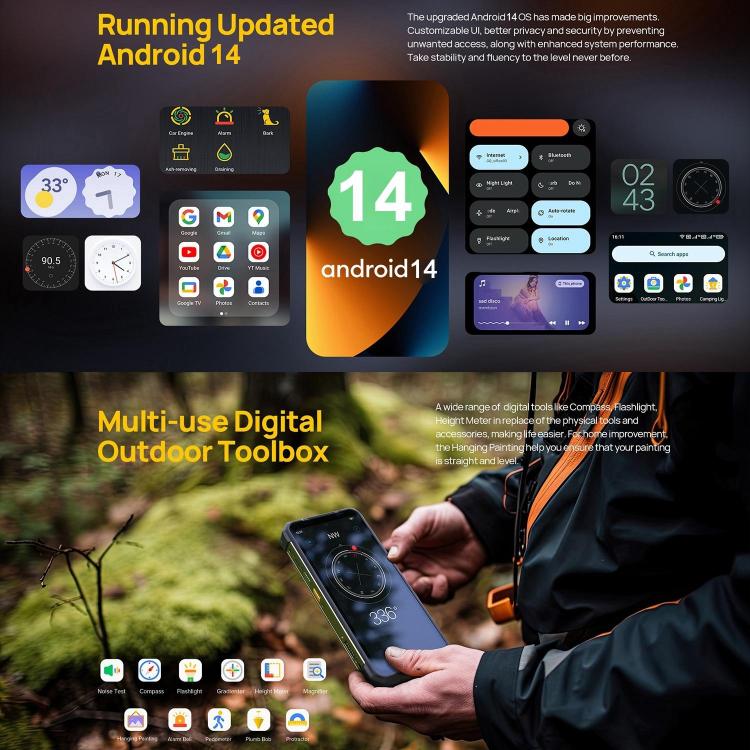 Ulefone Armor 24 Smartphone 4G 12GB+256GB Batería 22000mAh by Ulefone