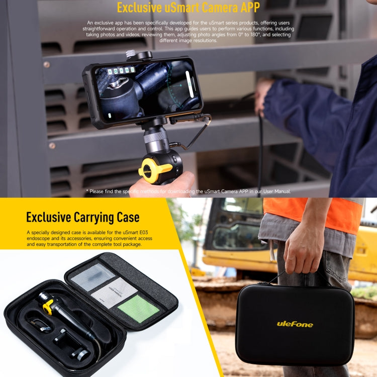 Ulefone uSmart E03 Endoscopio IP67 1MP para Armor 24/21/19