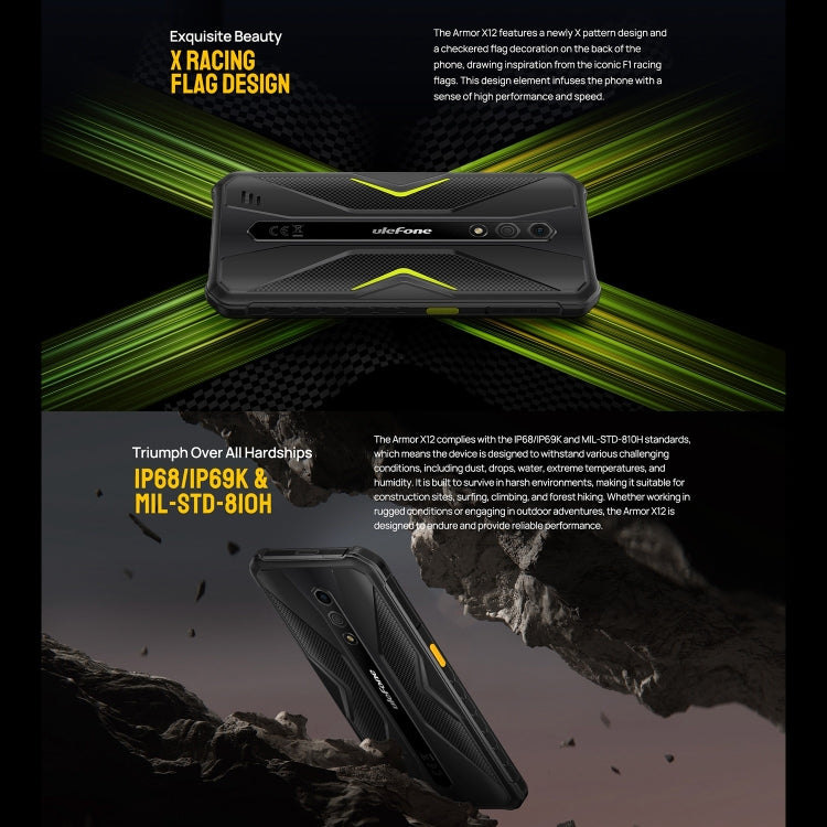 Ulefone Armor X12 Teléfono 3GB+32GB Desbloqueo Facial 4G by Ulefone