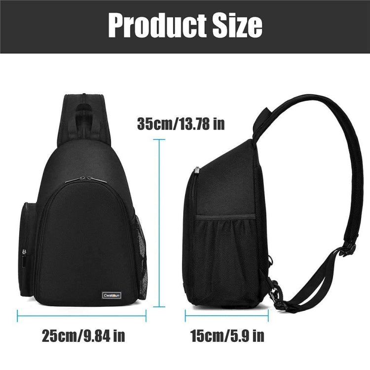 Cwatcun D17 Mochila Bandolera para Cámara Gran Capacidad