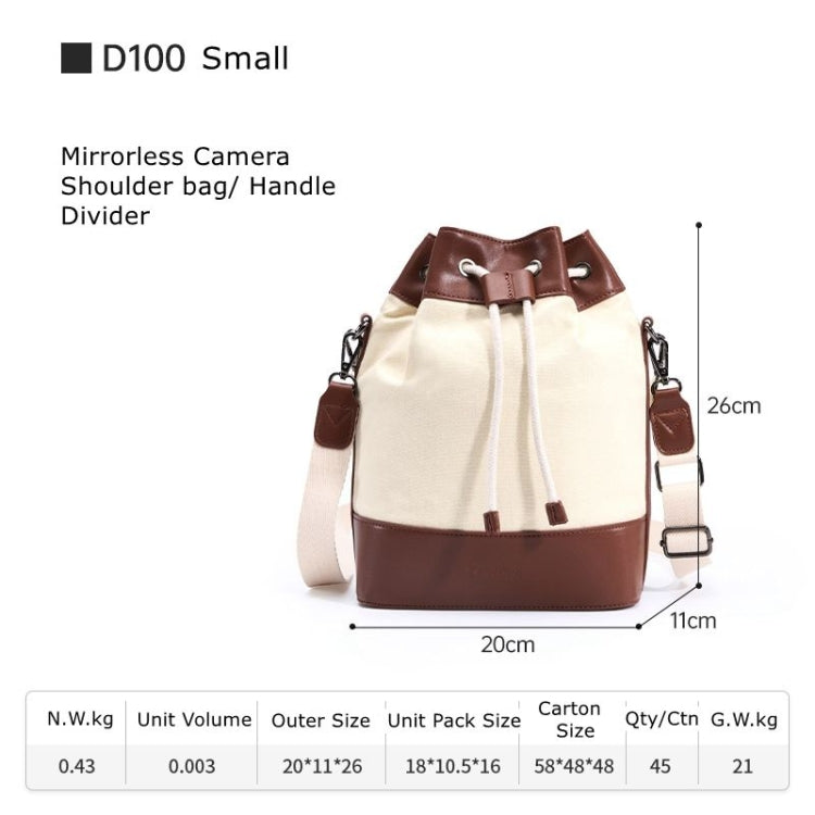 Cwatcun D100 Bolsa Cámara Impermeable con Correa Cruzada