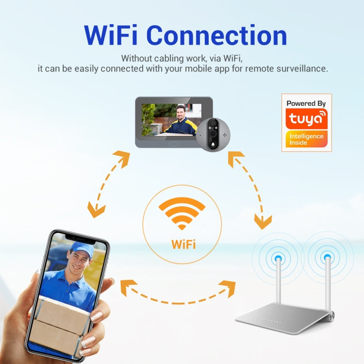 ESCAM C87 Visor Puerta Digital 1080P WiFi Videoportero