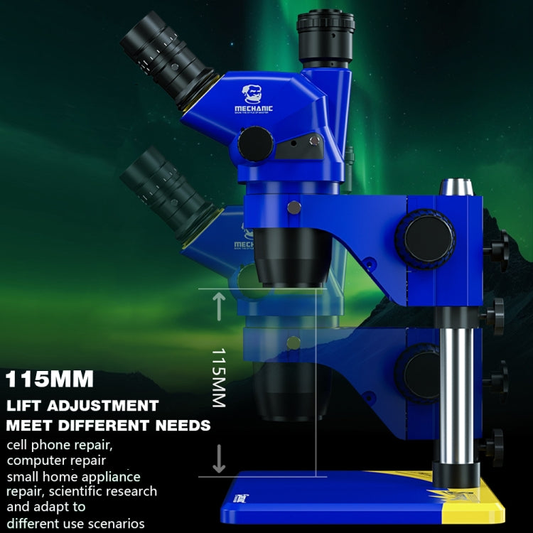 OptiMicros Microscopio Estéreo Trinocular Rotación 360