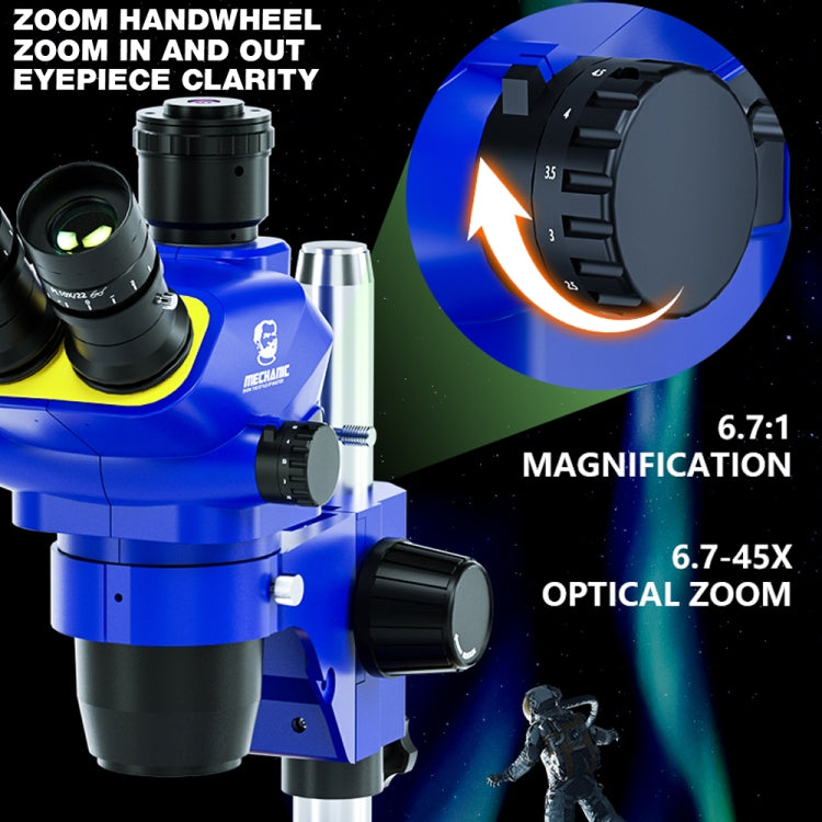 OptiMicros Microscopio Estéreo Trinocular Rotación 360