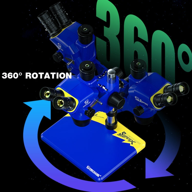 OptiMicros Microscopio Estéreo Trinocular Rotación 360