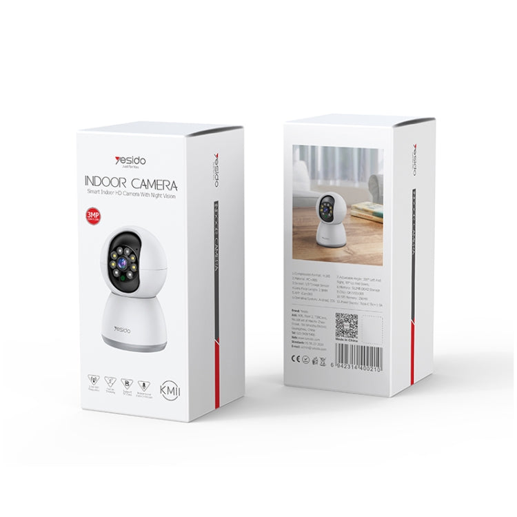 Yesido KM11 Cámara De Seguridad 3.0MP Día Noche WiFi 2.4G