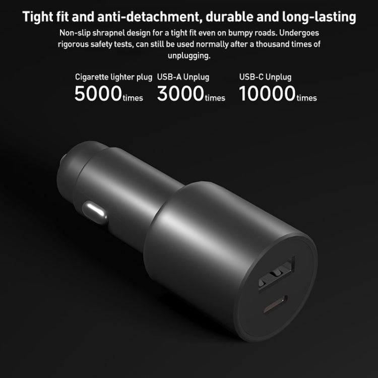 Xiaomi 43W Cargador de Coche USB C Carga Rápida 33W