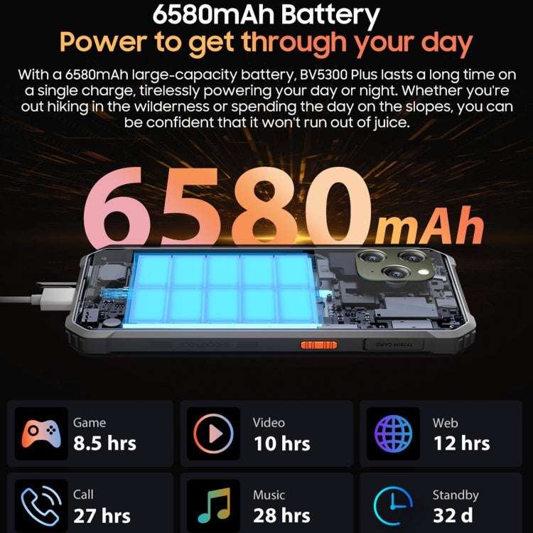 Blackview BV5300 Plus Phone 8GB+128GB IP68 4G Android13 by Blackview