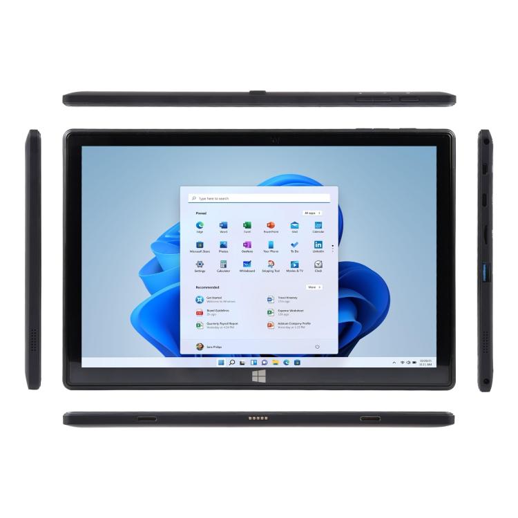 HONGSAMDE Tablet PC 2 en 1 de 10,1 pulgadas, Windows 11, Interl Gemini Lake N4120 Quad Core con teclado, 6GB+64GB, 8GB+128GB, 12GB+128GB