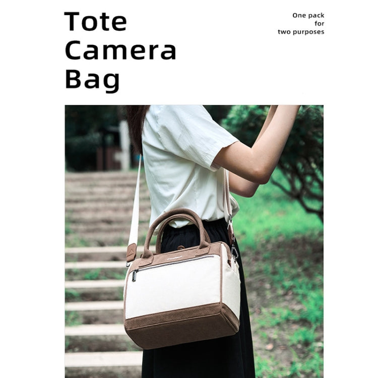 Cwatcun D112 Bolso Para Cámara Lona Bandolera Ligero