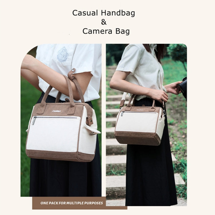 Cwatcun D112 Bolso Para Cámara Lona Bandolera Ligero