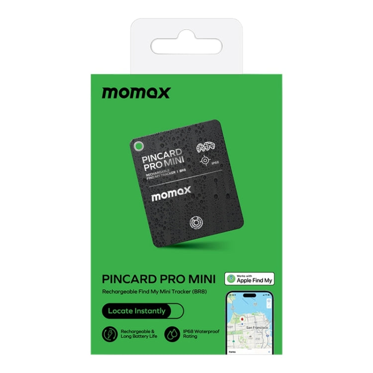 MOMAX PINCARD BR8 Tarjeta Antipérdida Find My Compatible