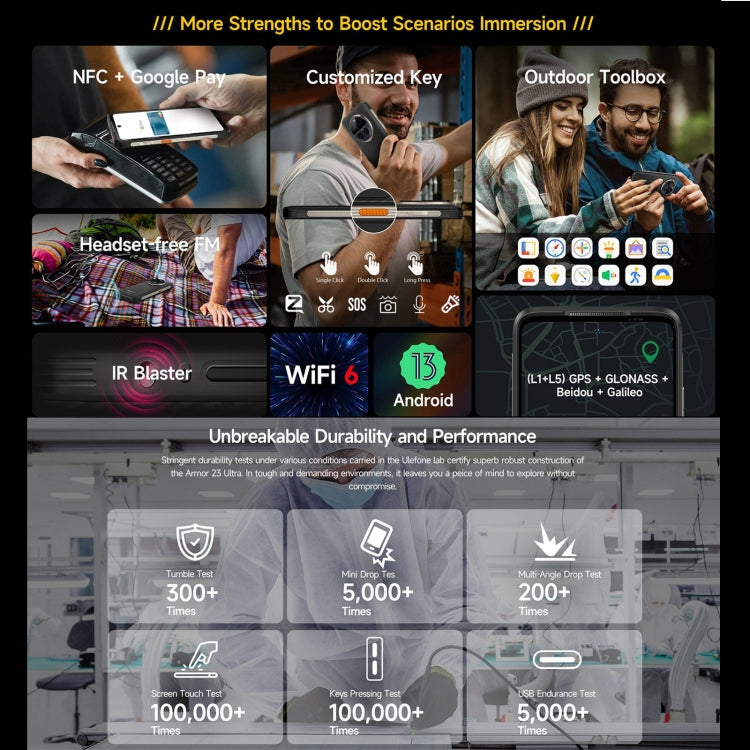 Ulefone Armor 23 Smartphone 12GB+512GB 5G Confiable by Ulefone
