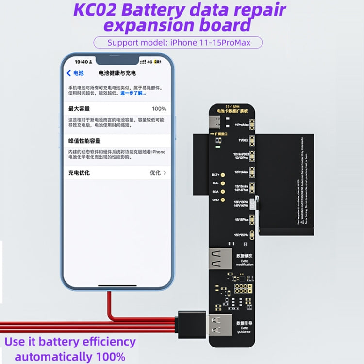 KC02 Placa de Expansión para iPhone Optimiza Batería