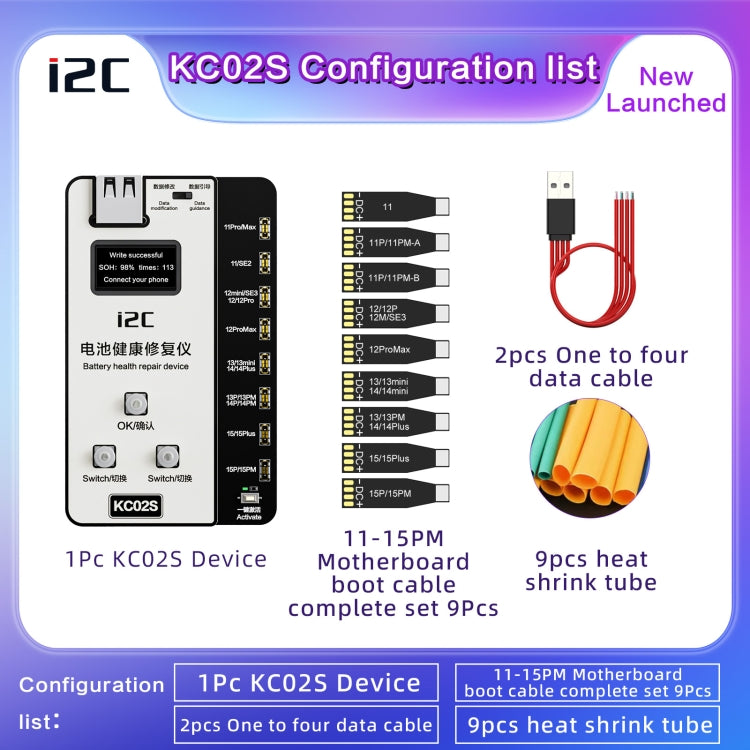 I2C KC02S Herramienta Activación Batería IPhone Un Clic