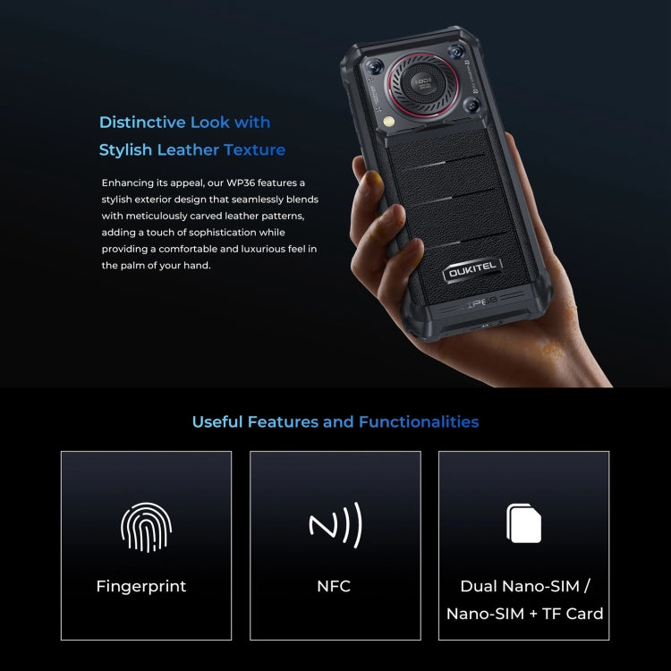 Oukitel WP36 Teléfono 12GB+128GB Batería 10600mAh 4G by OUKITEL