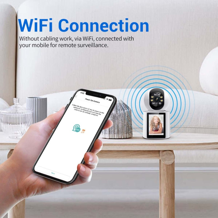 ESCAM QF104 Videollamada Cámara WiFi 3MP DetecciónHumanoide