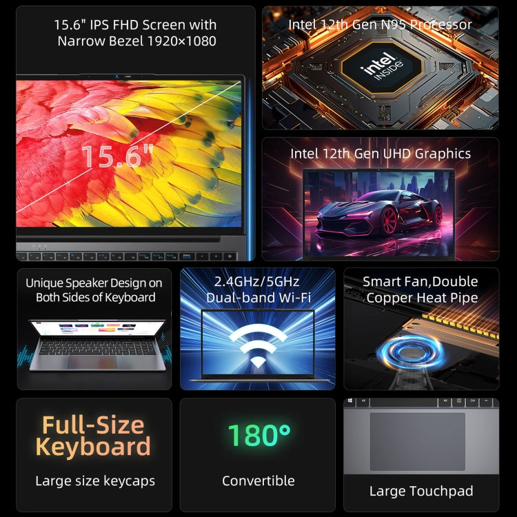 BMAX X15 Pro Portátil 16GB+512GB Pantalla 15,6 Pulgadas