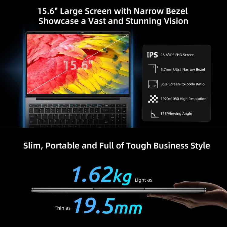 BMAX X15 Pro Portátil 16GB+512GB Pantalla 15,6 Pulgadas