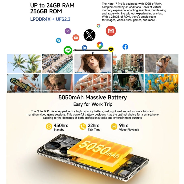 Ulefone Note 17 Pro Smartphone 12GB256GB 6,78 Pulgadas 4G by Ulefone