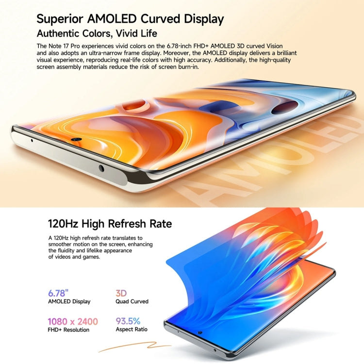 Ulefone Note 17 Pro Smartphone 12GB256GB 6,78 Pulgadas 4G by Ulefone