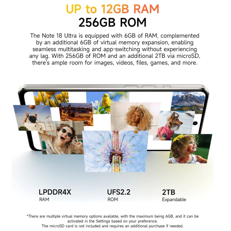 Ulefone Note 18 Ultra 6GB+256GB Smartphone 5G Android by Ulefone