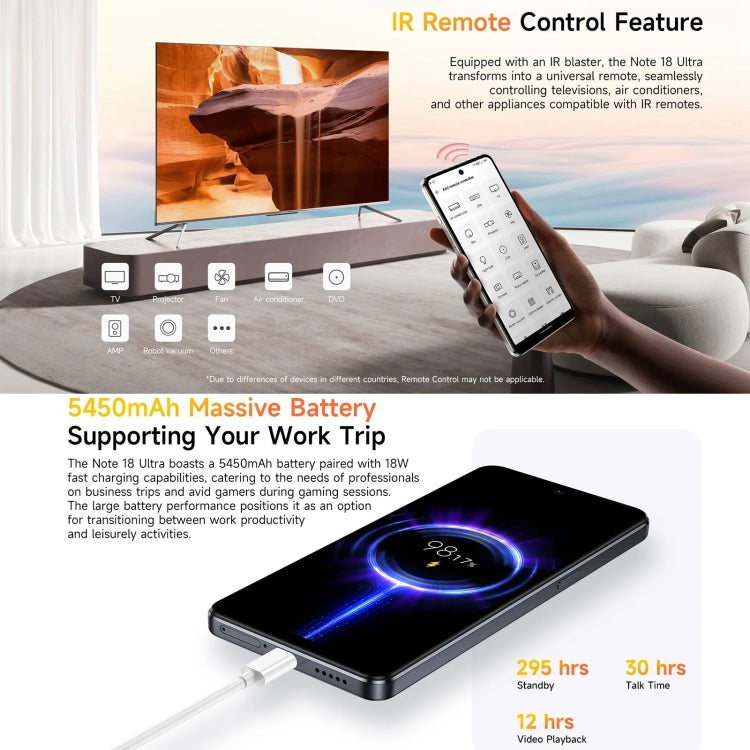 Ulefone Note 18 Ultra 6GB+256GB Smartphone 5G Android by Ulefone