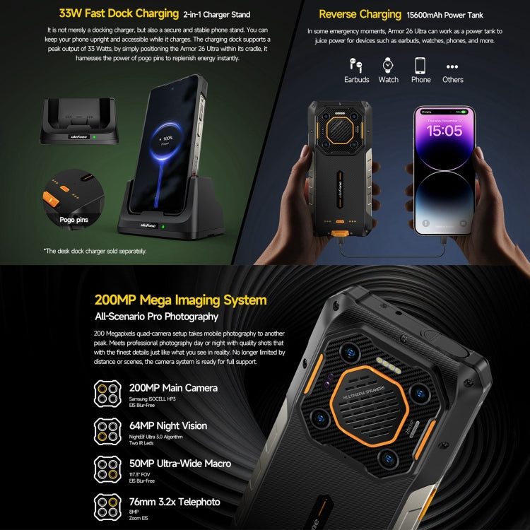 Ulefone Armor 26 Teléfono 12GB+512GB 5G Android 13 by Ulefone