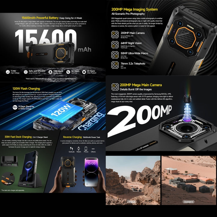 Ulefone Armor 26 Ultra Smartphone Resistente 12GB+512GB 5G by Ulefone