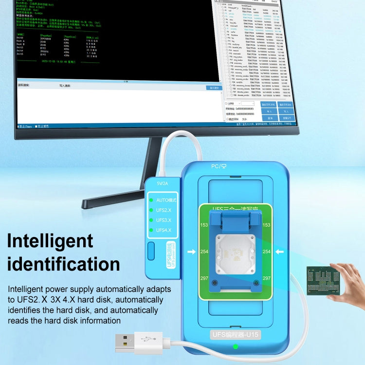 JCID UFS Programmer U15 Box Programador UFS USB 3.0