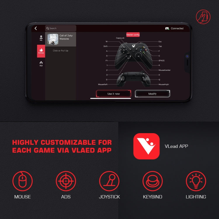 GameSir LeadJoy VX2 AimBox Teclado Ratón Consolas Precisión