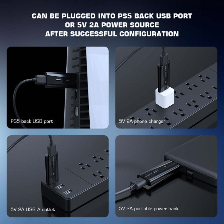 GameSir VX Adaptador PS5 Controles Teclado Ratón Plug Play