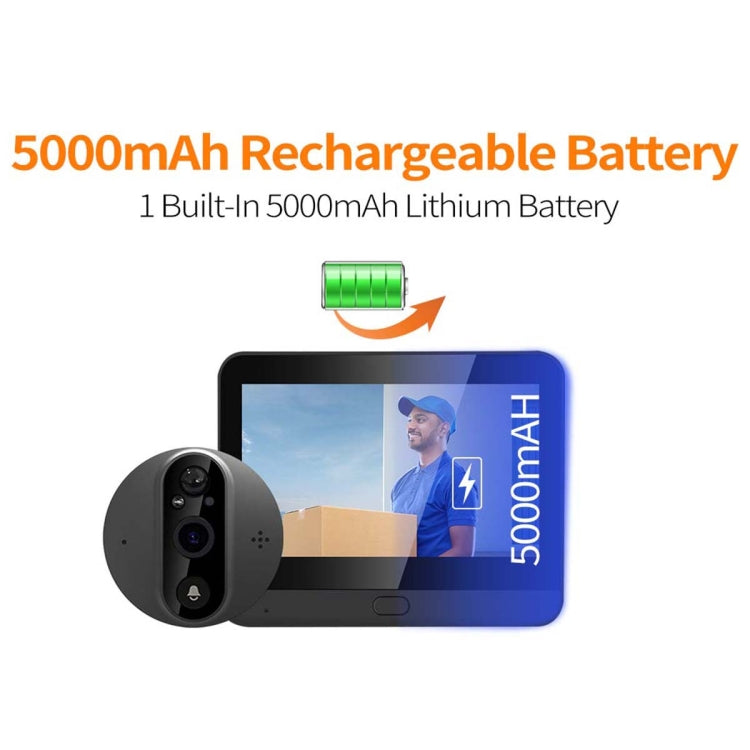 ESCAM C89 Visor de Puerta Digital Inteligente 1080P Con WiFi