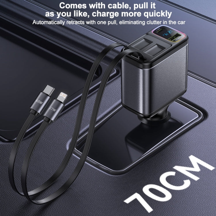 Yesido Y63 Cargador Coche 4 En 1 USB C Potencia 117W