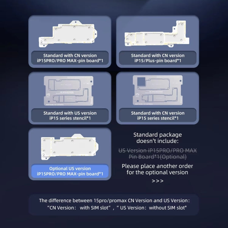 QianLi iSocket 8 en 1 Soporte Prueba Placas Base iPhone 15