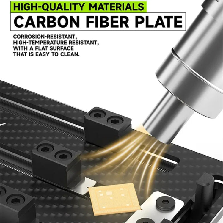 Luowei LW-AP02 Accesorio Placa Base Fibra Carbono AltaTemp