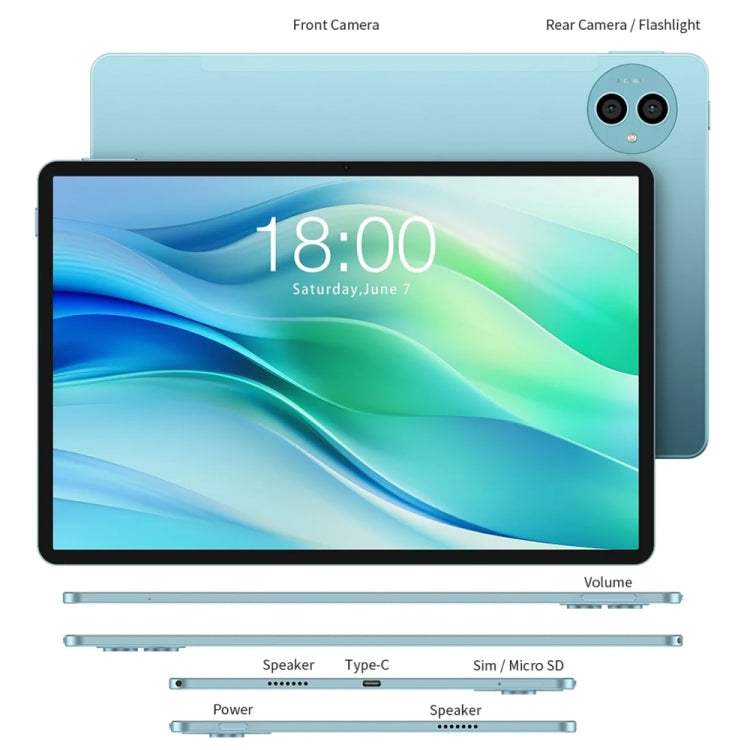Tablet PC Teclast P50 de 11 pulgadas, Android 14 Unisoc T606 Octa Core, 4G LTE Dual SIM, P50