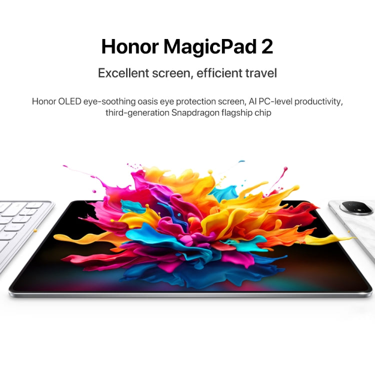 Tableta Honor MagicPad2 WiFi de 12,3 pulgadas con MagicOS 8.0.1 Qualcomm Snapdragon 8s Gen 3 Octa Core, 8GB+256GB, 12GB+256GB, 16GB+512GB, 16GB+1TB