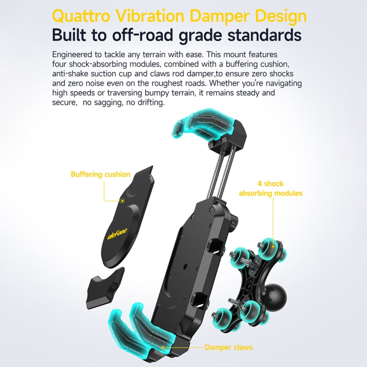 Ulefone UAN02 Armor Mount Max, Soporte Ajustable para Teléfono y Tableta en Coche