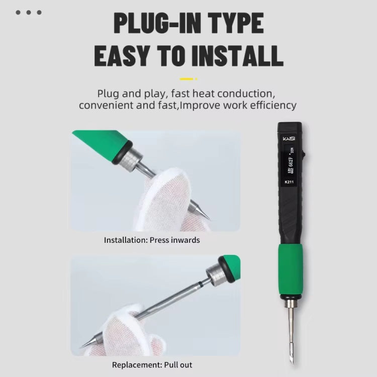 Kaisi K211 Soldador Portátil USB Suspensión Inteligente