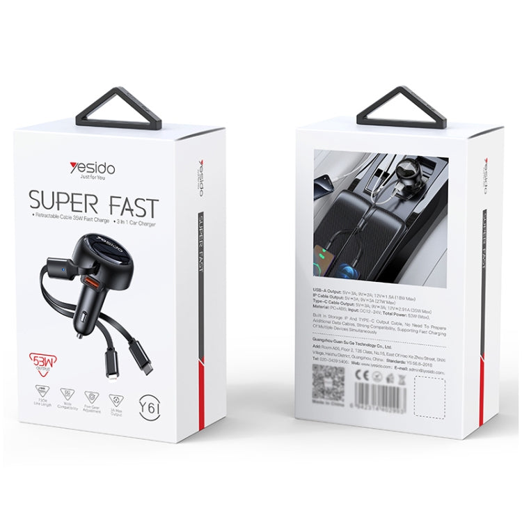Yesido Y61 Cargador De Coche 53W Universal Vehículo