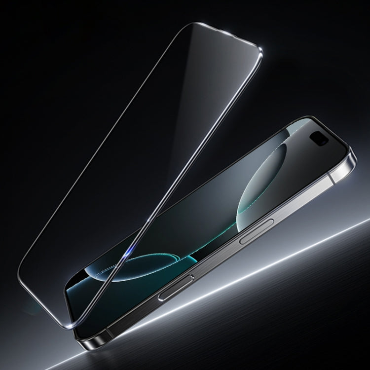 Benks Película de Cristal de Zafiro King Kong 0.3mm Antihuellas para iPhone 16 Pro Max Pro Plus