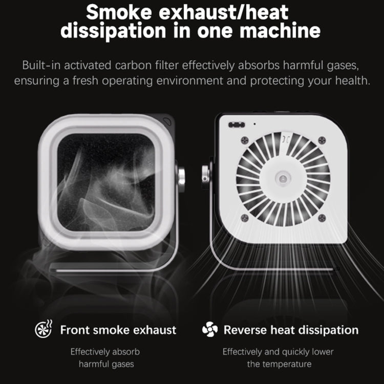 TBK F001 Ventilador Extractor De Humo 3 En 1 UV Curado