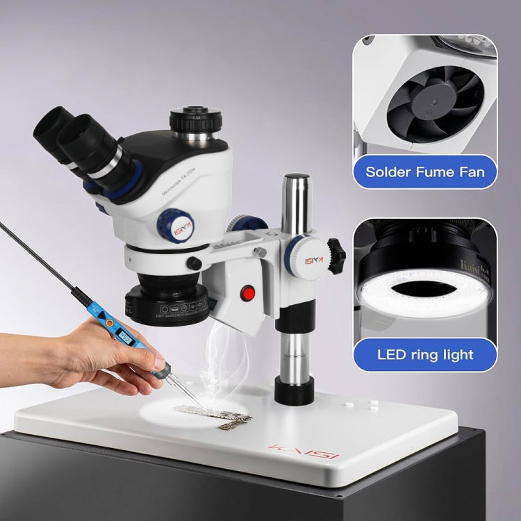 Kaisi TX-350E Ver1.3 Microscopio Estéreo Trinocular 4K