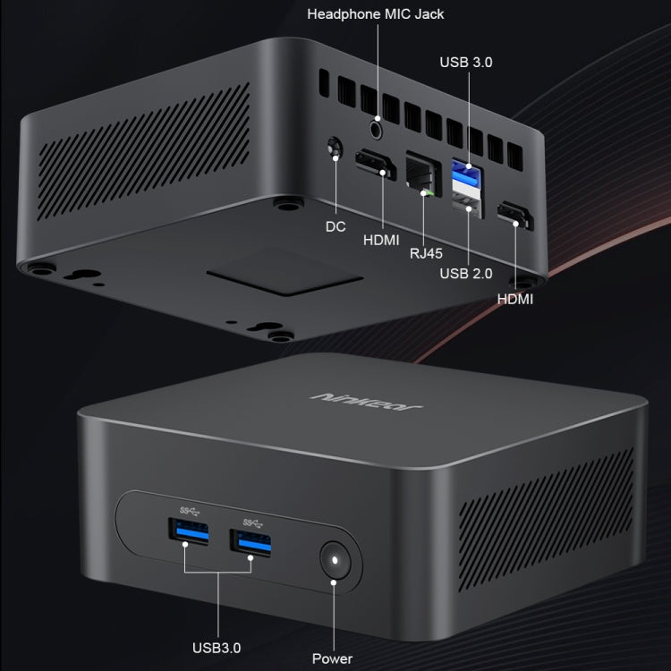 Ninkear N10 Mini PC Intel N100 16GB+512GB Windows 11 Edition