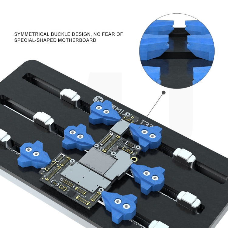 Mijing T33 Pro Fijación Multángulo 3 Ejes Placa Base 90mm