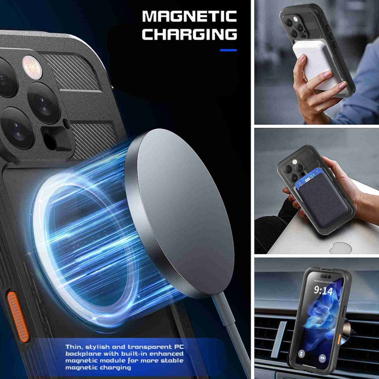 Funda para teléfono MagSafe con triple protección y resistencia al agua IP68 de RedPepper, For iPhone 16 Pro Max, For iPhone 16 Pro, For iPhone 16 Plus, For iPhone 16