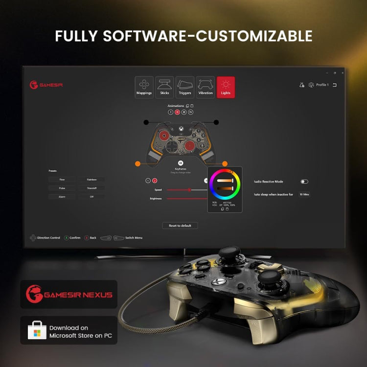 GameSir Kaleid Flux Mando De Juegos Iluminación RGB