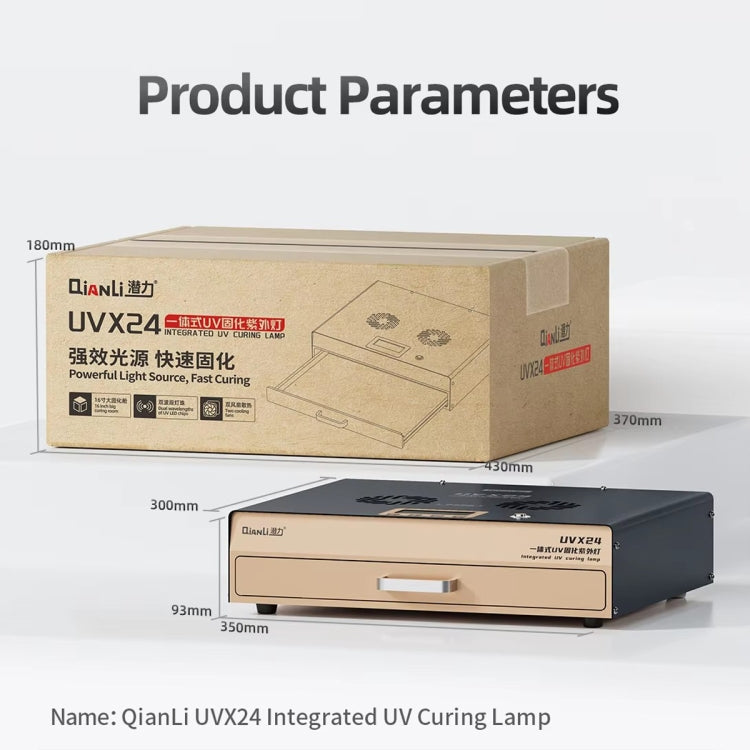 Qianli UVX24 Lámpara De Curado UV 16 Pulgadas Potente